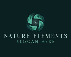 Nature Leaf Eco logo design