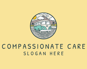 Camper Van Road Trip logo design