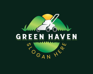 Lawn Mower Landscaping logo