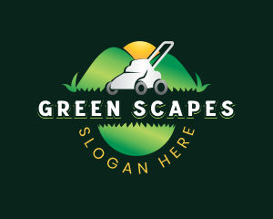 Lawn Mower Landscaping logo