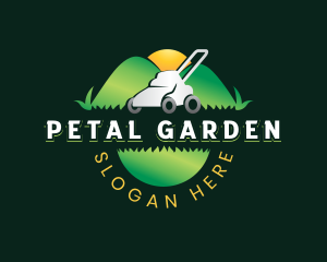 Lawn Mower Landscaping logo design