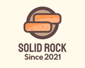 Construction Brick Badge logo design