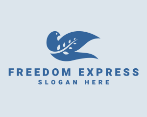 Dove Freedom Bird logo design