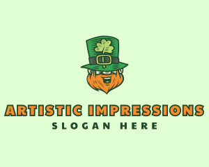 Lucky Irish Leprechaun logo design