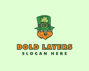 Lucky Irish Leprechaun logo design