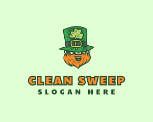 Lucky Irish Leprechaun logo design