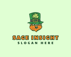 Lucky Irish Leprechaun logo design