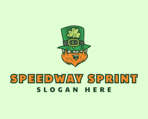 Lucky Irish Leprechaun logo design