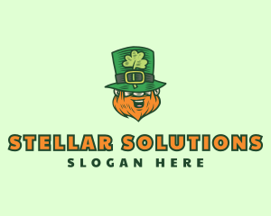 Lucky Irish Leprechaun logo design