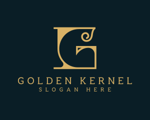 Premium Golden Artist logo design