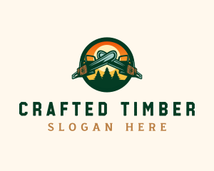 Chainsaw Joinery Lumberjack logo design