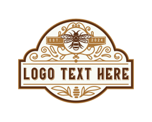 Organic Ornamental Bee logo