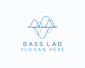 Biotechnology Tech Waves logo design