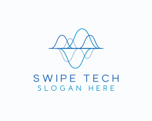 Biotechnology Tech Waves logo design