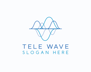 Biotechnology Tech Waves logo design