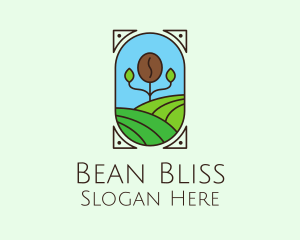 Coffee Bean Farm Field logo design