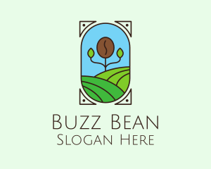 Coffee Bean Farm Field logo design