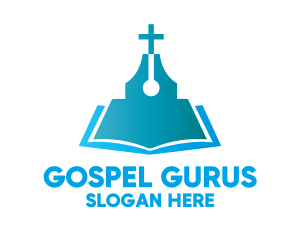 Blue Religious Book logo
