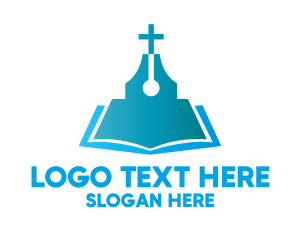 Blue Religious Book logo