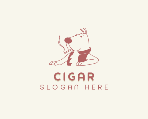 Animal Dog Smoking logo design