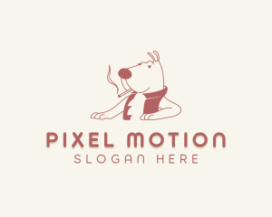 Animal Dog Smoking logo design