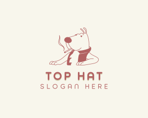 Animal Dog Smoking logo design