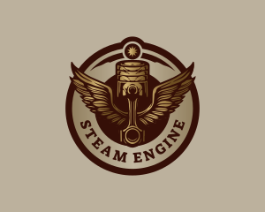 Motor Engine Wings logo design