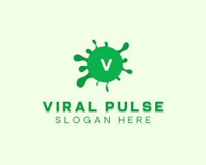 Viral Bacteria Virus logo design