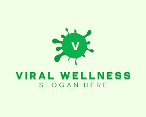 Viral Bacteria Virus logo design