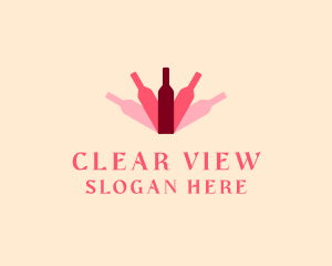 Wine Bottle Liquor logo