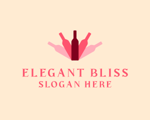Wine Bottle Liquor logo