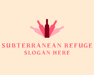 Wine Bottle Liquor logo