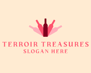 Wine Bottle Liquor logo