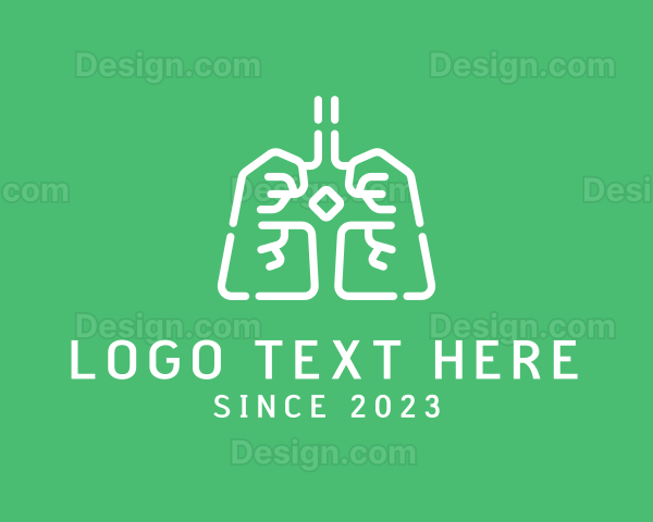 Medical Respiratory Lungs Logo