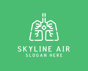 Medical Respiratory Lungs Logo