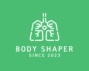 Medical Respiratory Lungs logo design