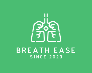 Medical Respiratory Lungs logo design