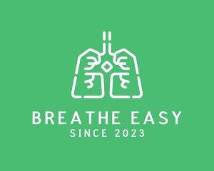 Medical Respiratory Lungs logo design