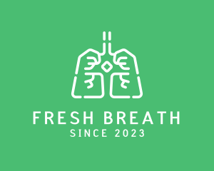 Medical Respiratory Lungs logo design