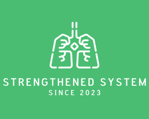 Medical Respiratory Lungs logo design