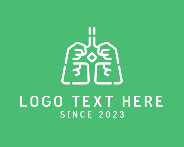 Lungs logo example 4