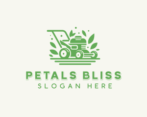 Lawn Leaf Mower logo design