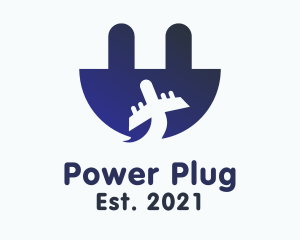 Airplane Electric Plug logo