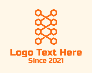 Orange Honeycomb Shoelace logo