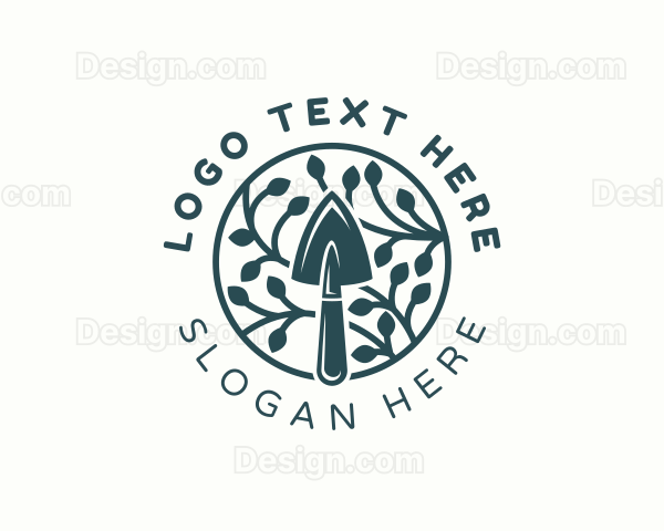 Trowel Leaf Gardening Logo