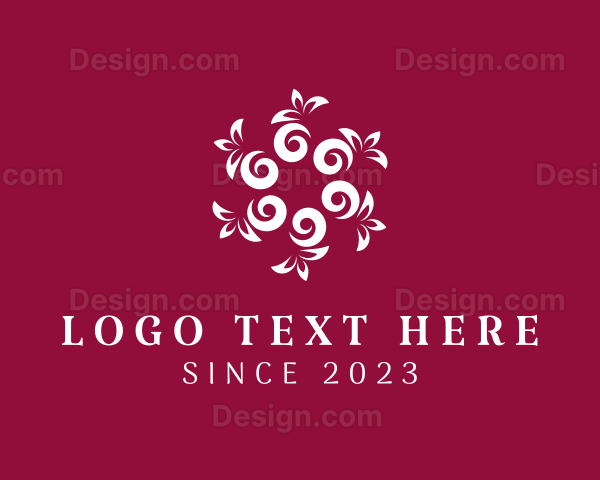 Floral Pattern Decoration Logo