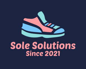 Colorful Rubber Shoes logo design