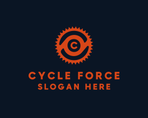 Bicycle Cycling Gear logo design