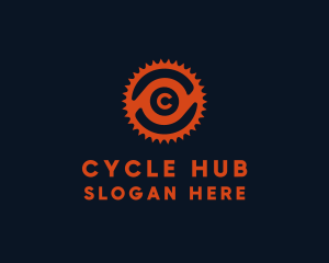 Bicycle Cycling Gear logo design