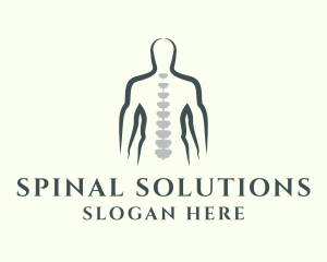 Chiropractor Spine Treatment logo design